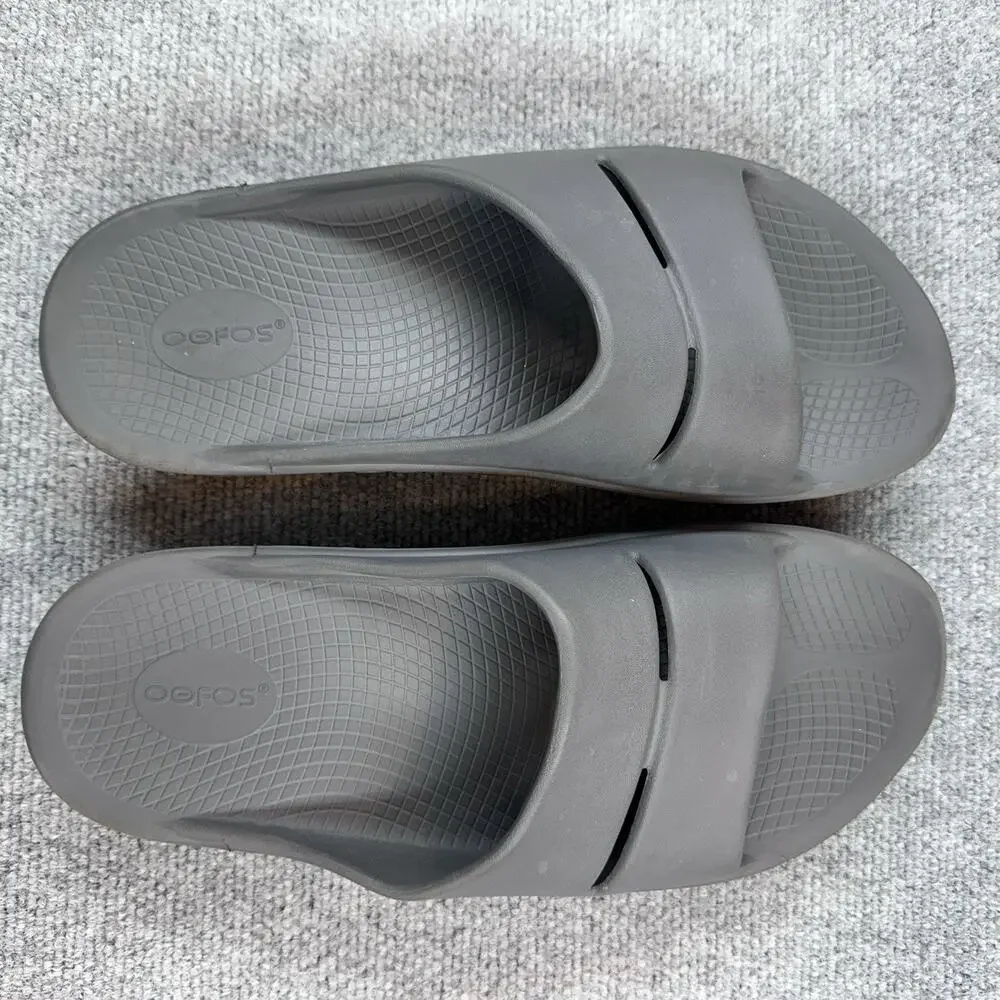 OOFOS Recovery Slide Sandals Gray  Men’s 14 Women’s 12  EU 45
